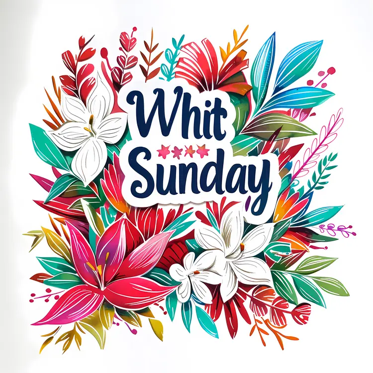 Floral Whit Sunday Design