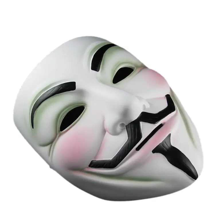 White Guy Fawkes Mask with Smile