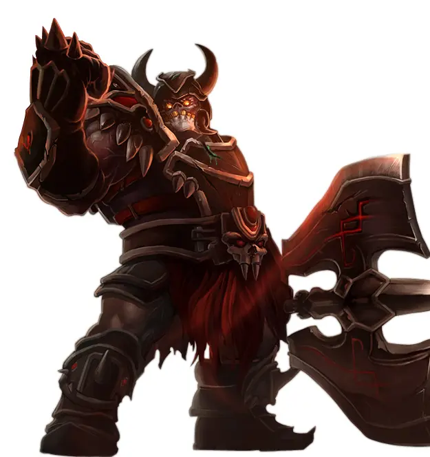 Armored Warrior with Axe and Shield
