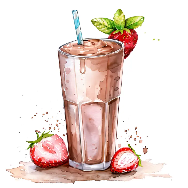 Strawberry Smoothie with Chocolate