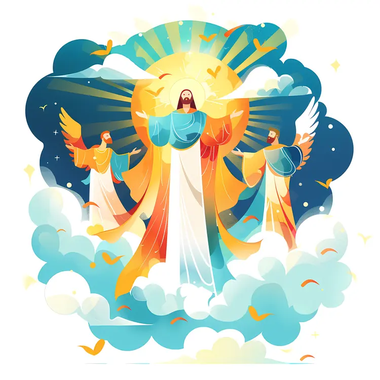 Ascension with Radiant Light