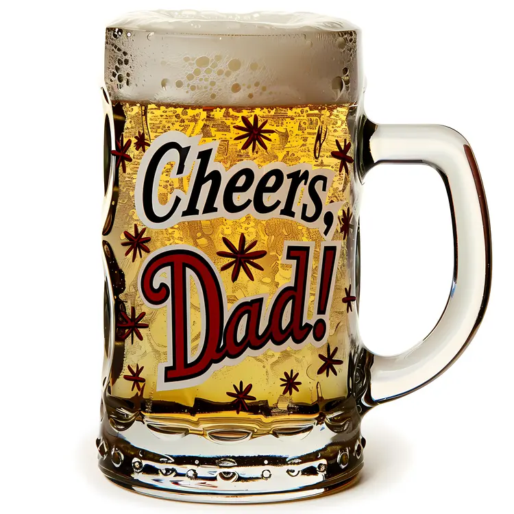 Cheers Dad Beer Mug for Father's Day