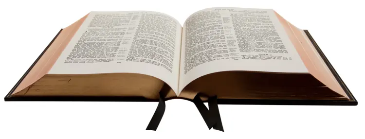 Open Book with Text
