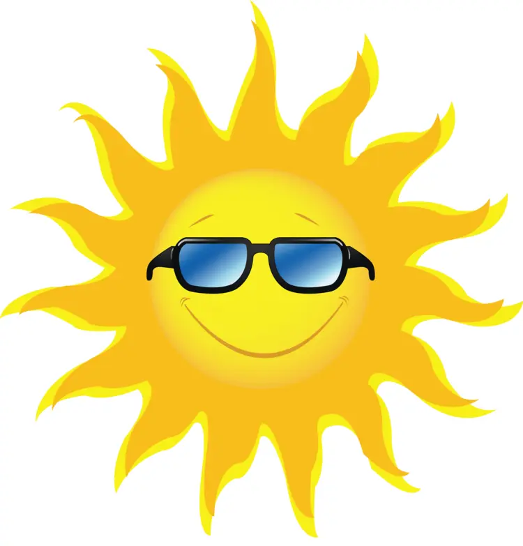 Cool Sun with Sunglasses