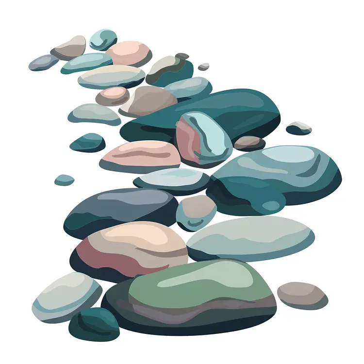 Colorful Stones Path