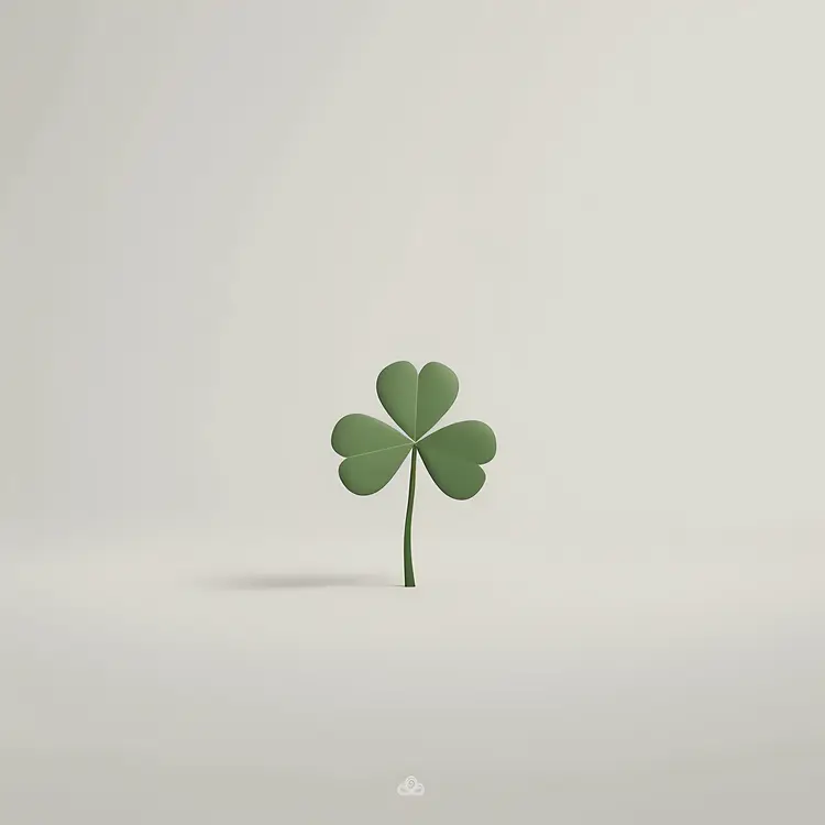 Minimalist Four-leaf Clover
