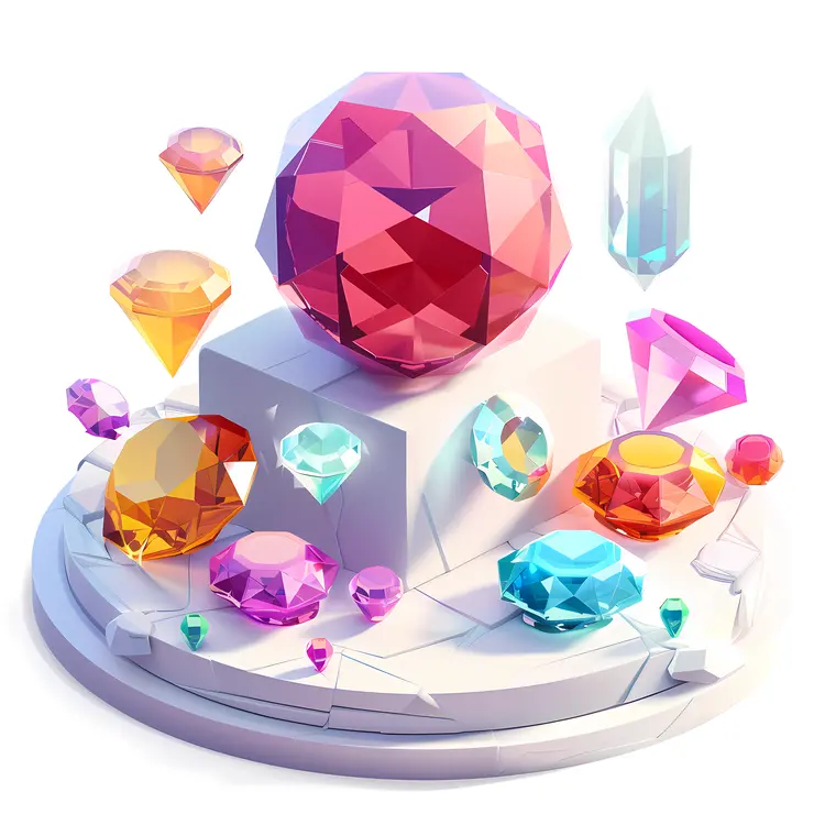 Assorted Colorful Gems