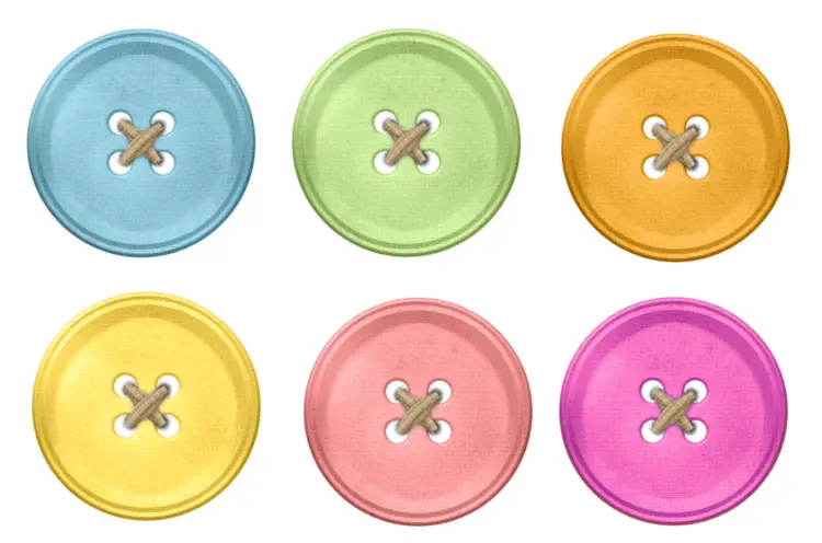 Pastel Buttons for Sewing and Crafts