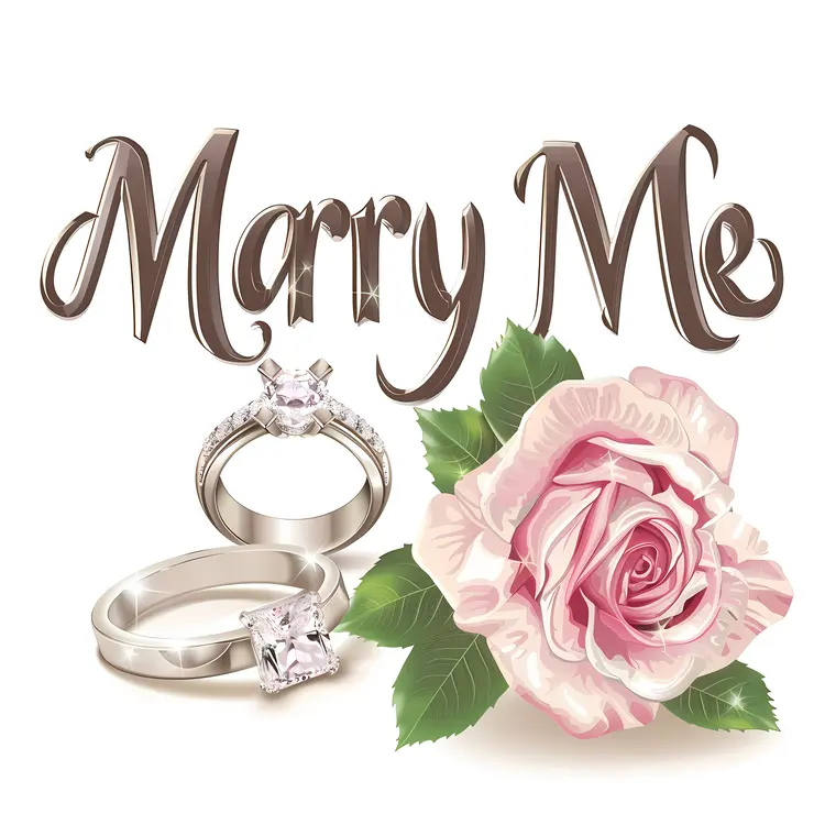 Marry Me with Rings and Rose