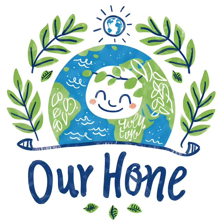Our Home Earth Illustration