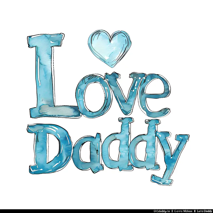 Blue Love Daddy Message