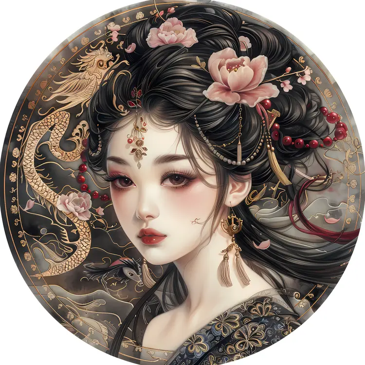 Ornate Woman Portrait