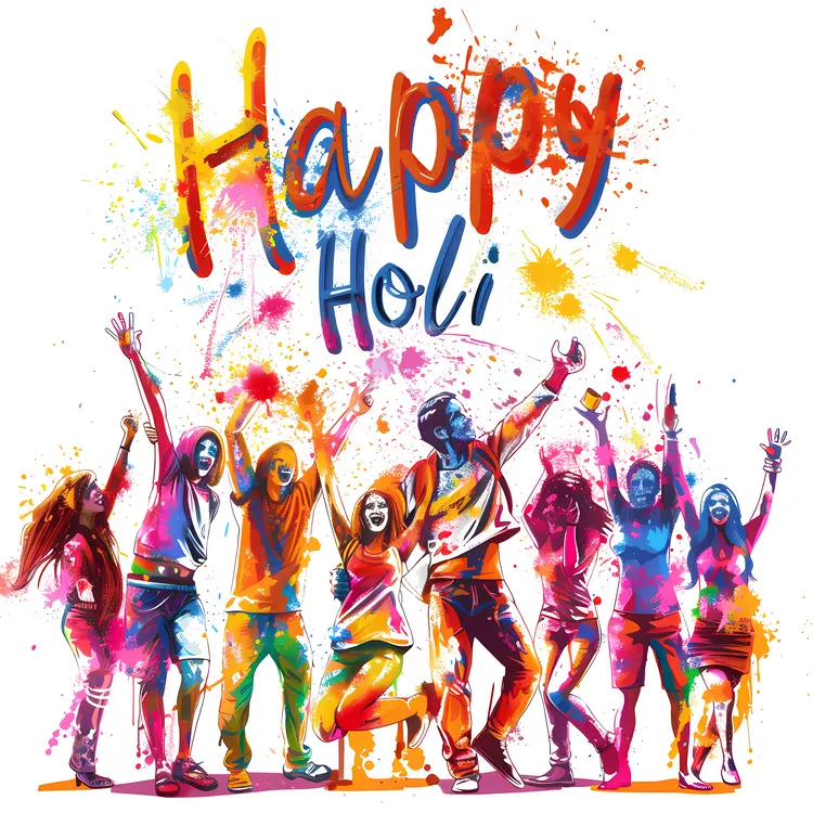 Vibrant Happy Holi Celebration