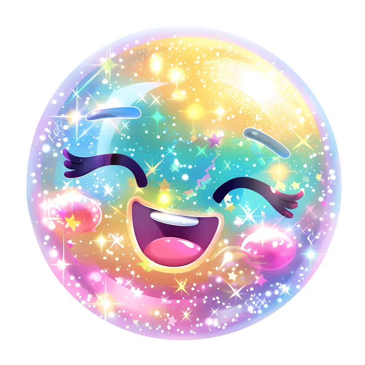 Colorful Sparkly Smiley Face