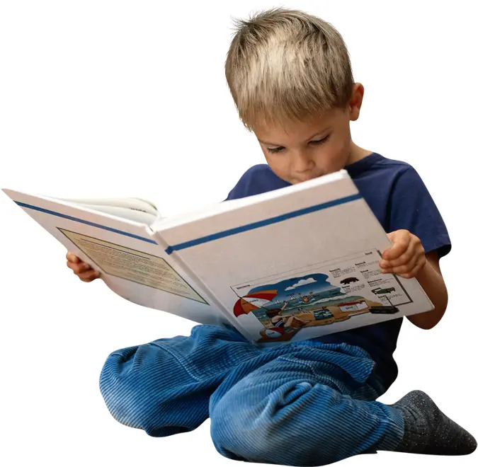Boy Reading a Book