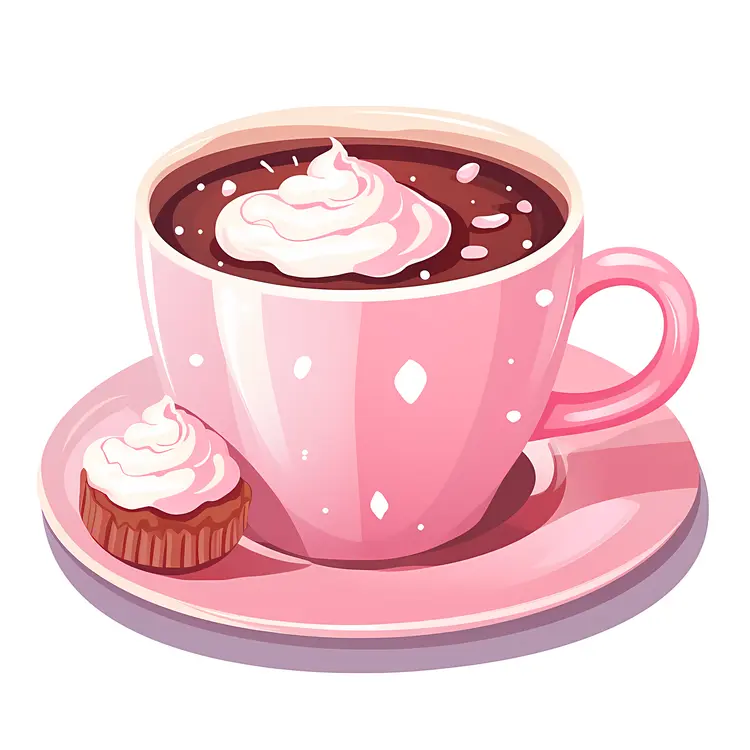 Cup of Hot Chocolate with Whipped Cream
