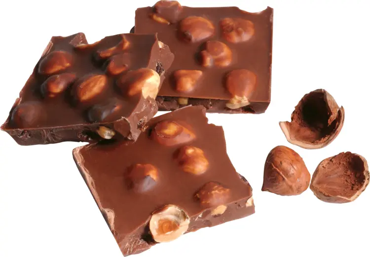 Delicious Chocolate with Nuts