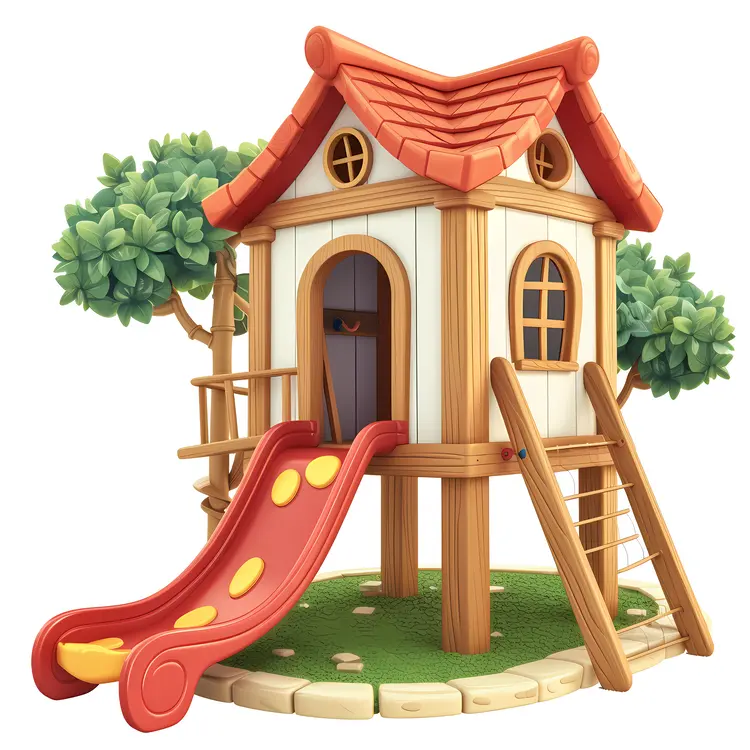 Small cute doodle house