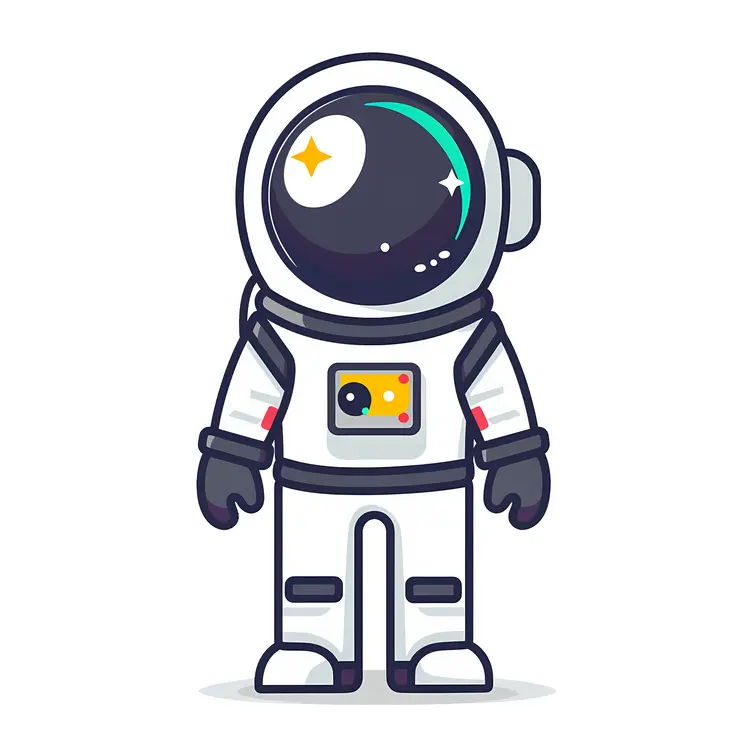 Cute Cartoon Astronaut