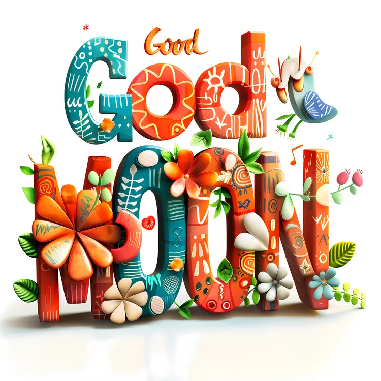 Good Morning Colorful Floral Design