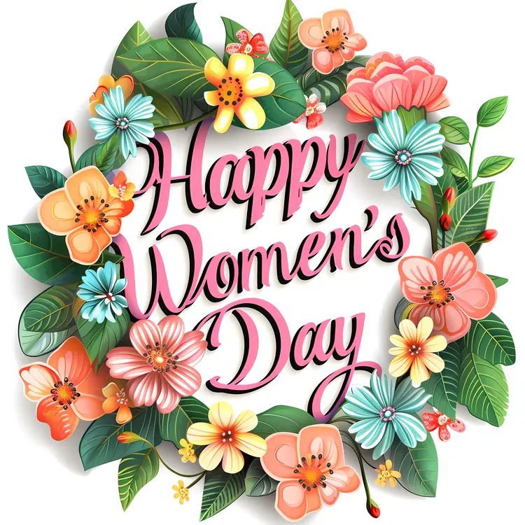 Floral Happy Women's Day Greeting