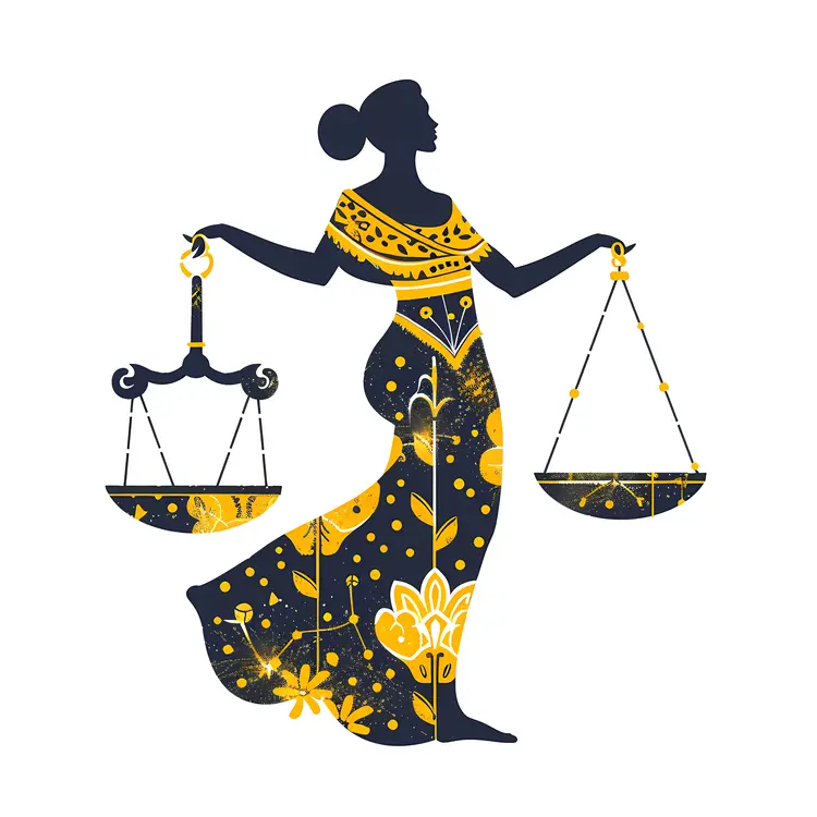 Libra Woman with Scales