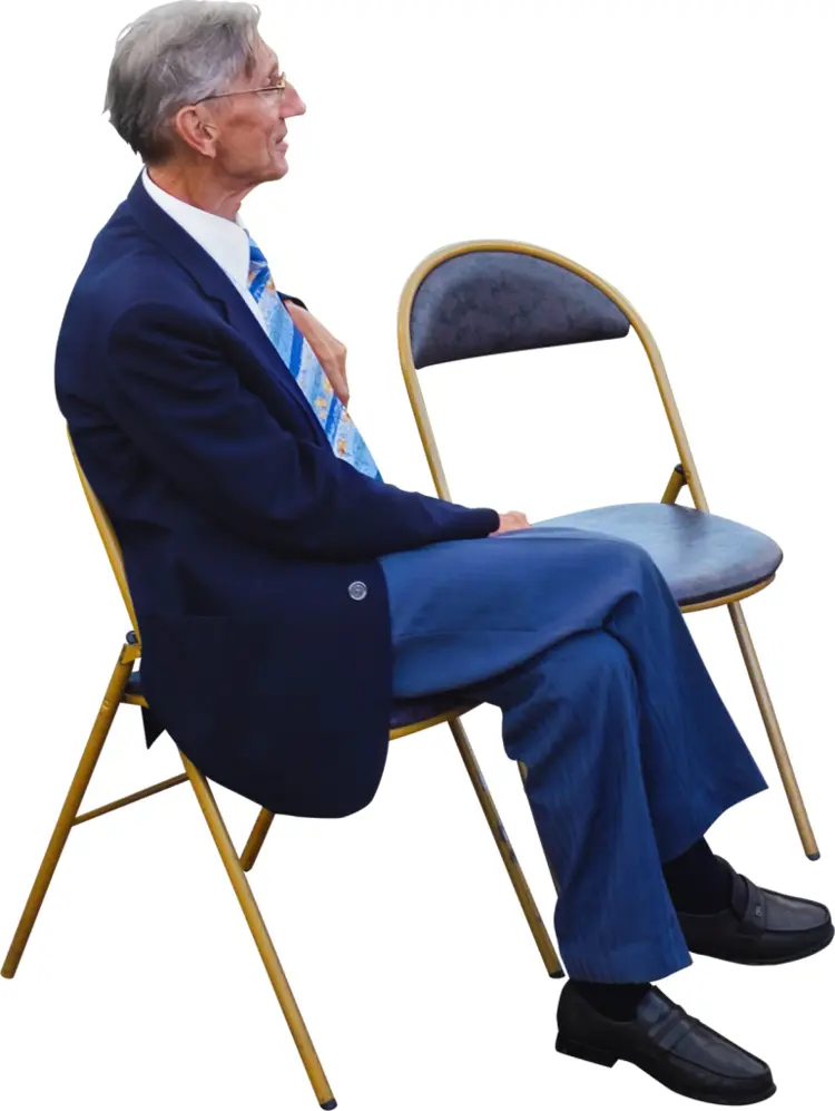 Elderly Man Sitting
