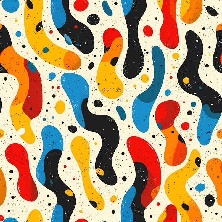 Colorful Abstract Shapes Pattern