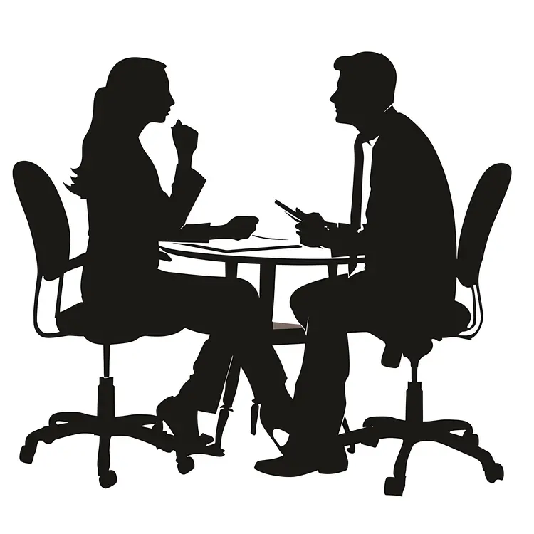 Silhouette of Therapy Session