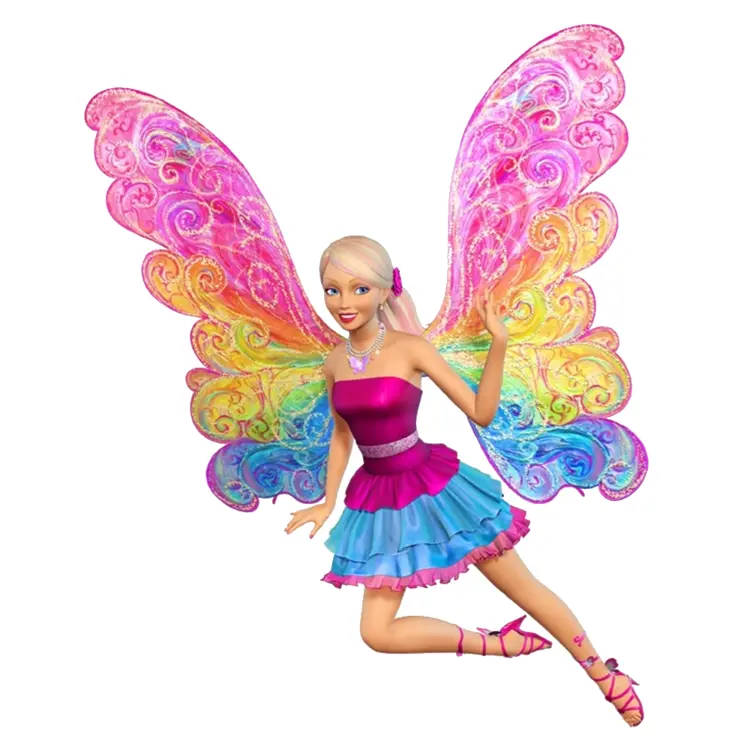 Colorful Fairy with Wings