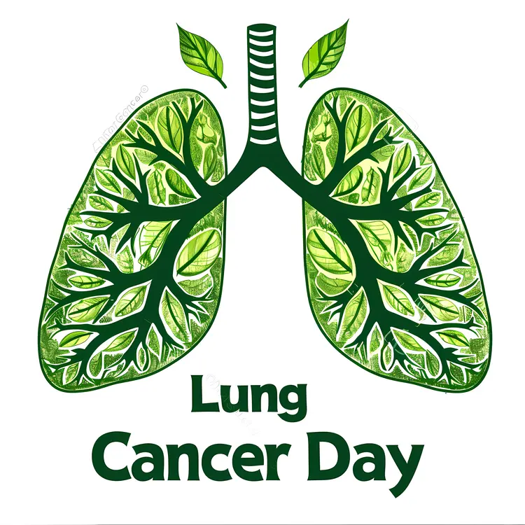 Lung Cancer Day Awareness Design