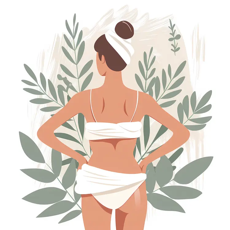 Woman Relaxing in Spa