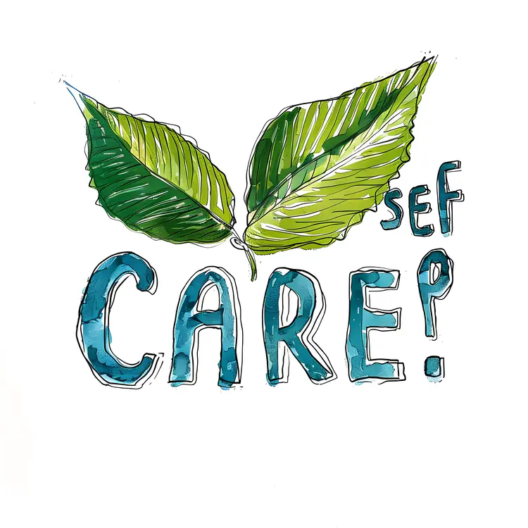 Self Care with Green Leaves