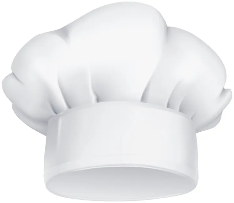 White Chef Hat for Professional Cooking