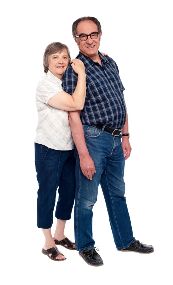 Elderly Couple in Casual Clothes