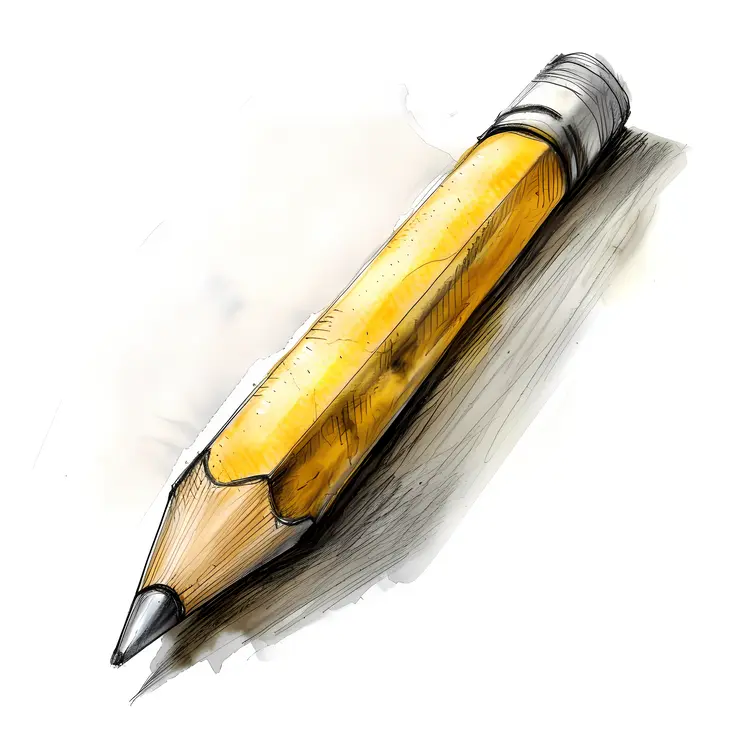 Short Yellow Pencil with Eraser