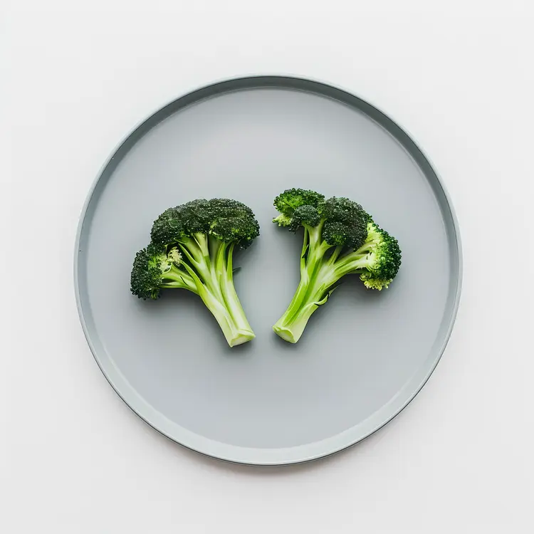 Green Broccoli on Plate