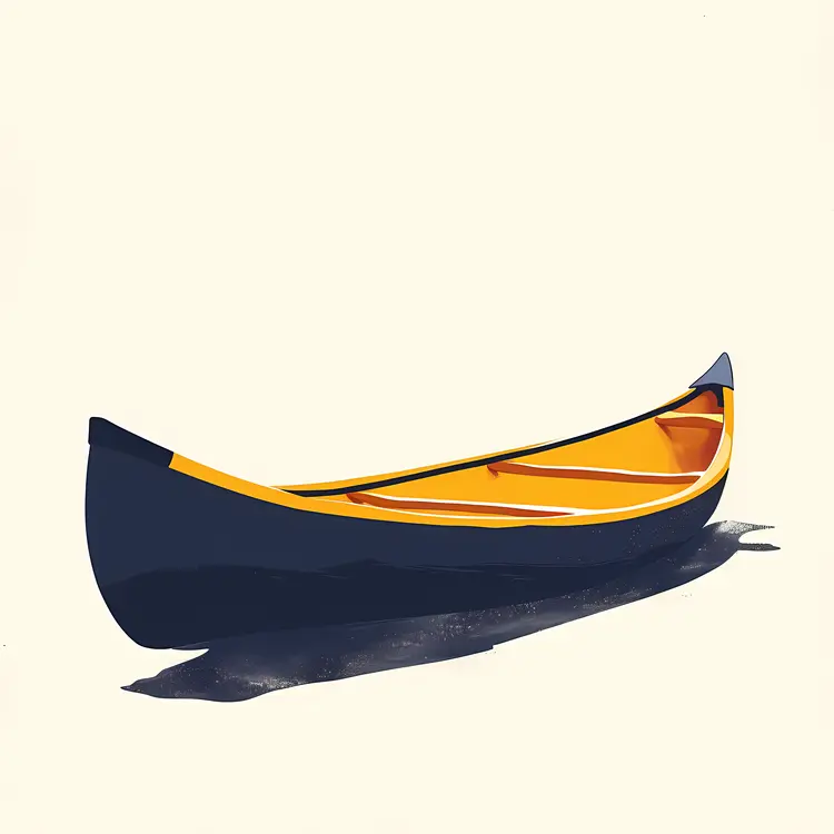 Yellow Canoe for Outdoor Adventure