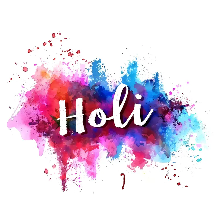 Colorful Holi Splash
