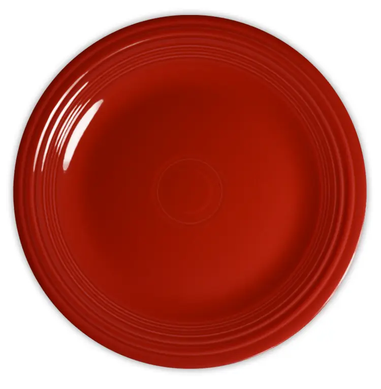 Red Ceramic Plate for Dining