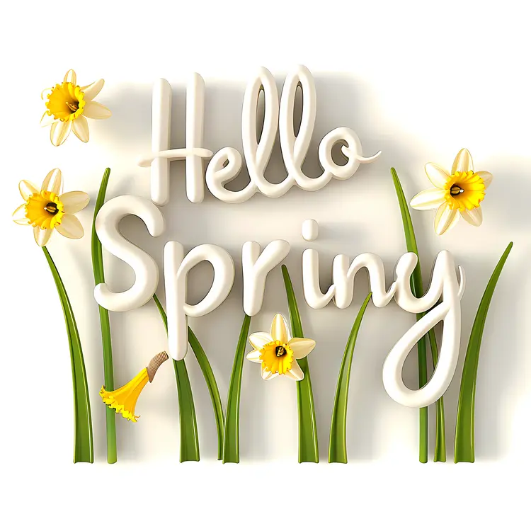 Yellow Daffodils in Spring