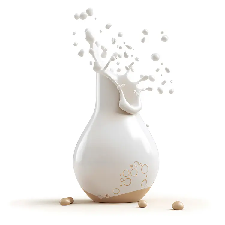 Milk Jug with Splash for Breakfast