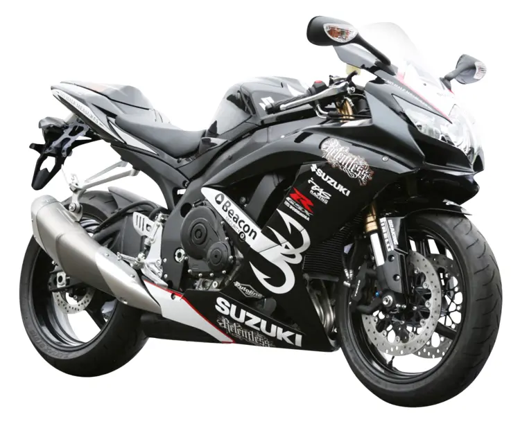 Black Suzuki Sportbike Motorcycle