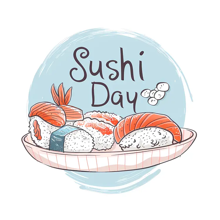 Sushi Day Celebration with Assorted Sushi