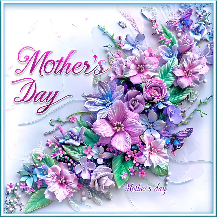 Purple Flowers for Mother's Day