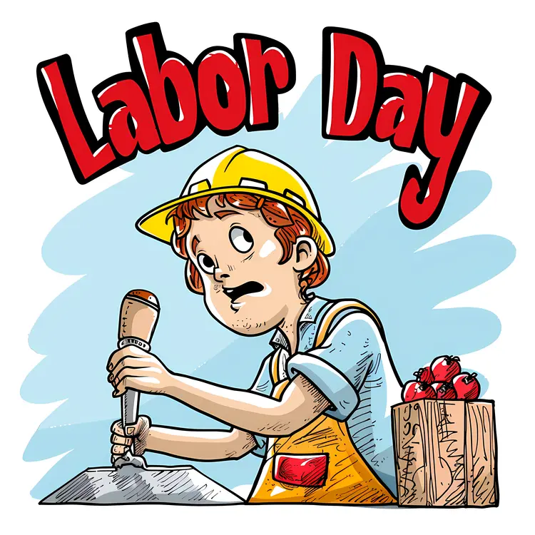 Labor Day Worker with Tools
