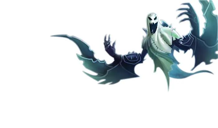 Ghostly Figure with Dark Cloak