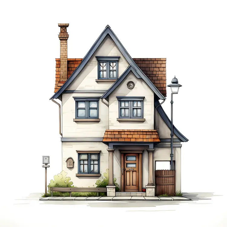 Small cute doodle house