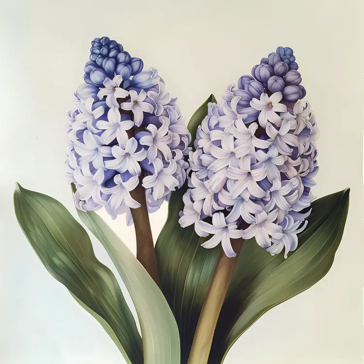 Beautiful Purple Hyacinth Flowers