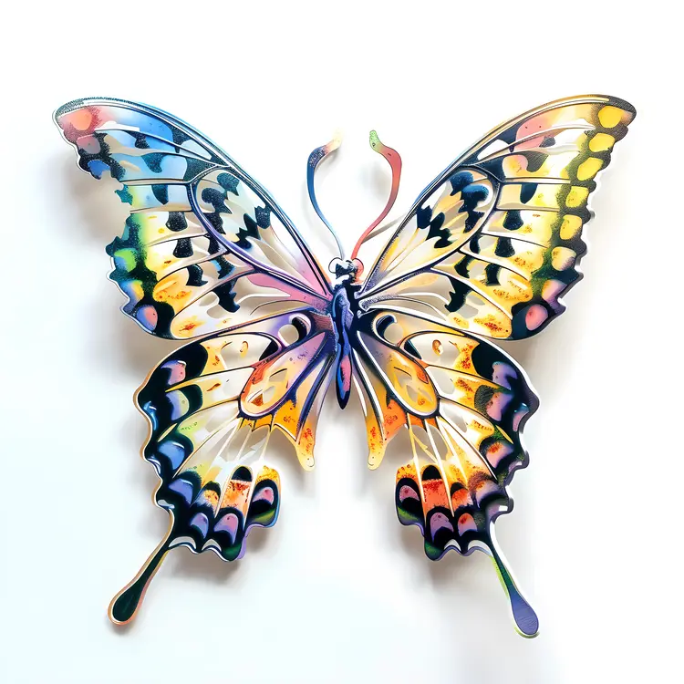 Colorful Butterfly with Artistic Wings